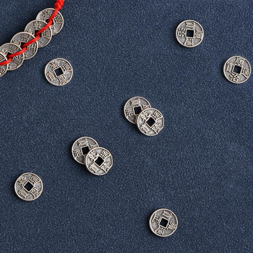 925 Sterling Silver Five Emperor Coins Red String Bracelet Anklet 925 Sterling Silver Five Emperor Coins Red String Bracelet Anklet
