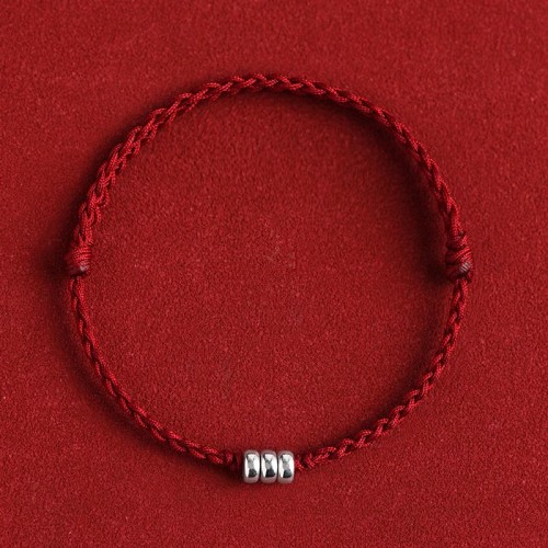 925 Sterling Silver Beads Protection Luck Bracelet Anklet 925 Sterling Silver Beads Protection Luck Bracelet Anklet