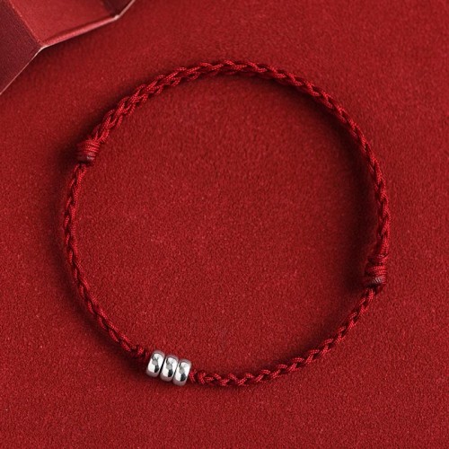 925 Sterling Silver Beads Protection Luck Bracelet Anklet 925 Sterling Silver Beads Protection Luck Bracelet Anklet