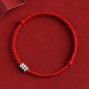 925 Sterling Silver Beads Protection Luck Bracelet Anklet 925 Sterling Silver Beads Protection Luck Bracelet Anklet