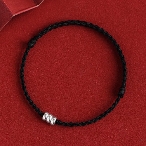 925 Sterling Silver Beads Protection Luck Bracelet Anklet 925 Sterling Silver Beads Protection Luck Bracelet Anklet