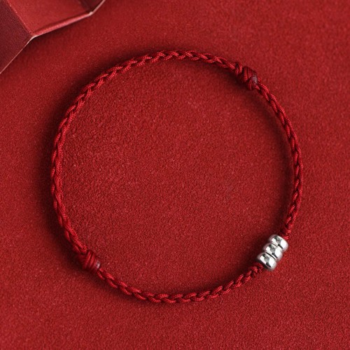 925 Sterling Silver Beads Protection Luck Bracelet Anklet 925 Sterling Silver Beads Protection Luck Bracelet Anklet