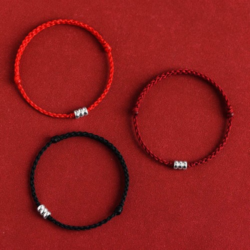 925 Sterling Silver Beads Protection Luck Bracelet Anklet 925 Sterling Silver Beads Protection Luck Bracelet Anklet