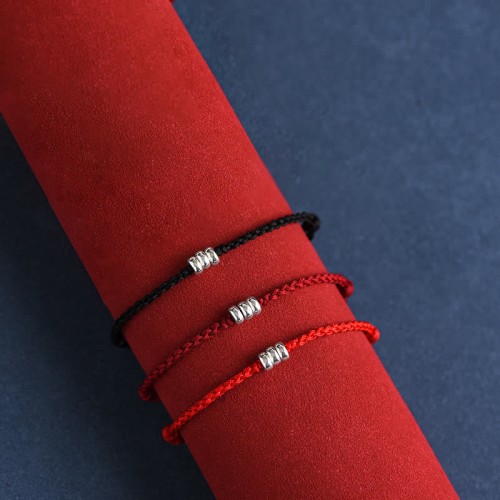 925 Sterling Silver Beads Protection Luck Bracelet Anklet 925 Sterling Silver Beads Protection Luck Bracelet Anklet