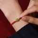 Natural Hetian Jade Gold Beads Protection Luck Bracelet Anklet Natural Hetian Jade Gold Beads Protection Luck Bracelet Anklet