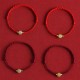 Natural Hetian Jade Gold Beads Protection Luck Bracelet Anklet Natural Hetian Jade Gold Beads Protection Luck Bracelet Anklet