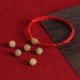 Natural Hetian Jade Gold Beads Protection Luck Bracelet Anklet Natural Hetian Jade Gold Beads Protection Luck Bracelet Anklet