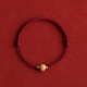 Natural Peach Wood Bead Luck Bracelet Anklet Natural Peach Wood Bead Luck Bracelet Anklet