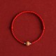 Natural Peach Wood Bead Luck Bracelet Anklet Natural Peach Wood Bead Luck Bracelet Anklet