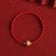 Natural Peach Wood Bead Luck Bracelet Anklet Natural Peach Wood Bead Luck Bracelet Anklet