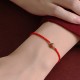 Natural Peach Wood Bead Luck Bracelet Anklet Natural Peach Wood Bead Luck Bracelet Anklet