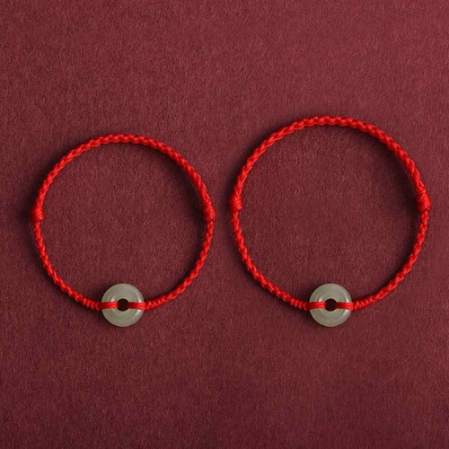 Natural Hetian Jade Peace Buckle Protection Bracelet Anklet Natural Hetian Jade Peace Buckle Protection Bracelet Anklet