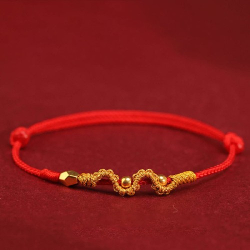 999 Gold Year of the Snake Luck Strength Bracelet Anklet 999 Gold Year of the Snake Luck Strength Bracelet Anklet