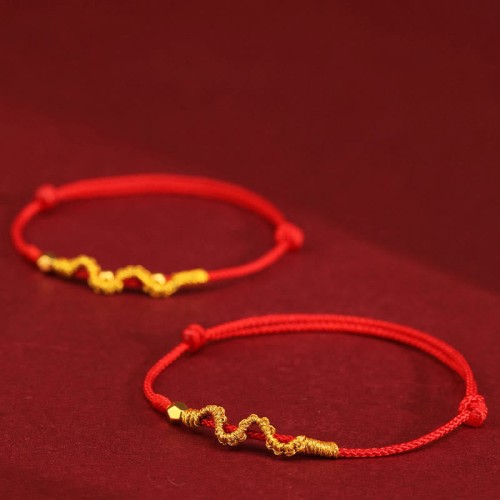 999 Gold Year of the Snake Luck Strength Bracelet Anklet 999 Gold Year of the Snake Luck Strength Bracelet Anklet