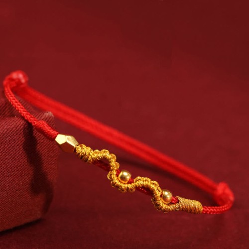 999 Gold Year of the Snake Luck Strength Bracelet Anklet 999 Gold Year of the Snake Luck Strength Bracelet Anklet