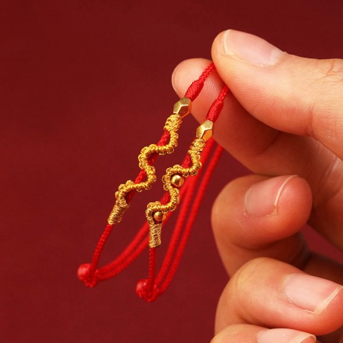 999 Gold Year of the Snake Luck Strength Bracelet Anklet 999 Gold Year of the Snake Luck Strength Bracelet Anklet