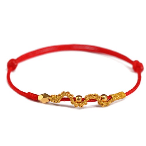 999 Gold Year of the Snake Luck Strength Bracelet Anklet 999 Gold Year of the Snake Luck Strength Bracelet Anklet