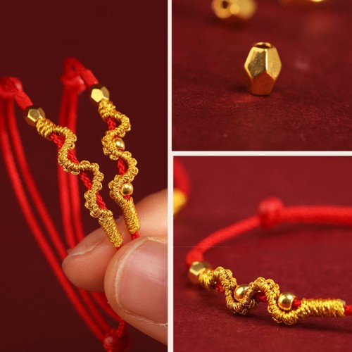999 Gold Year of the Snake Luck Strength Bracelet Anklet 999 Gold Year of the Snake Luck Strength Bracelet Anklet