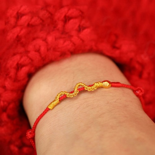 999 Gold Year of the Snake Luck Strength Bracelet Anklet 999 Gold Year of the Snake Luck Strength Bracelet Anklet