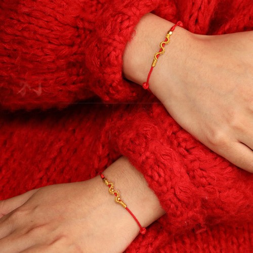 999 Gold Year of the Snake Luck Strength Bracelet Anklet 999 Gold Year of the Snake Luck Strength Bracelet Anklet