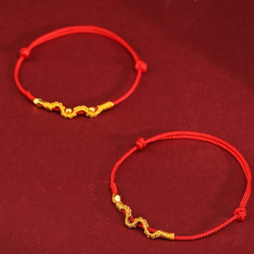 999 Gold Year of the Snake Luck Strength Bracelet Anklet 999 Gold Year of the Snake Luck Strength Bracelet Anklet