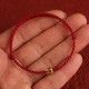 999 Gold Small Peace Buckle Red String Protection Anklet 999 Gold Small Peace Buckle Red String Protection Anklet