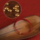 999 Gold Small Peace Buckle Red String Protection Anklet 999 Gold Small Peace Buckle Red String Protection Anklet