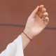 999 Gold Small Peace Buckle Red String Protection Anklet 999 Gold Small Peace Buckle Red String Protection Anklet