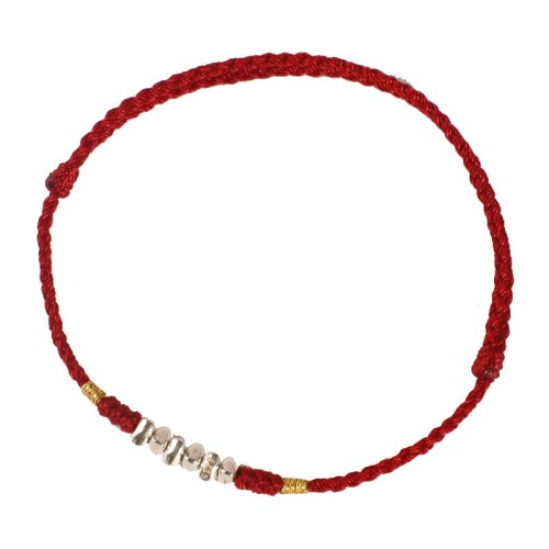 925 Sterling Silver Ultra-Thin Braided Luck Protection Anklet 925 Sterling Silver Ultra-Thin Braided Luck Protection Anklet