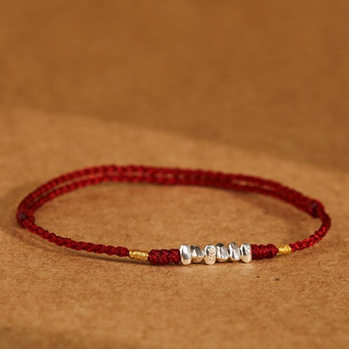 925 Sterling Silver Ultra-Thin Braided Luck Protection Anklet 925 Sterling Silver Ultra-Thin Braided Luck Protection Anklet