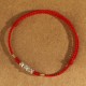 925 Sterling Silver Ultra-Thin Braided Luck Protection Anklet 925 Sterling Silver Ultra-Thin Braided Luck Protection Anklet