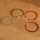 925 Sterling Silver Ultra-Thin Braided Luck Protection Anklet 925 Sterling Silver Ultra-Thin Braided Luck Protection Anklet