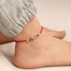 Red String 999 Sterling Silver Year of the Snake Anklet Red String 999 Sterling Silver Year of the Snake Anklet