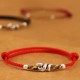 Red String 999 Sterling Silver Year of the Snake Anklet Red String 999 Sterling Silver Year of the Snake Anklet