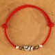 Red String 999 Sterling Silver Year of the Snake Anklet Red String 999 Sterling Silver Year of the Snake Anklet
