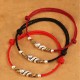 Red String 999 Sterling Silver Year of the Snake Anklet Red String 999 Sterling Silver Year of the Snake Anklet
