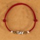 Red String 999 Sterling Silver Year of the Snake Anklet Red String 999 Sterling Silver Year of the Snake Anklet