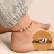 Red String 999 Sterling Silver Year of the Snake Anklet Red String 999 Sterling Silver Year of the Snake Anklet