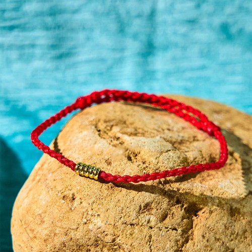 925 Sterling Silver Lucky Golden Bead Bracelet Anklet 925 Sterling Silver Lucky Golden Bead Bracelet Anklet