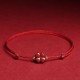 Natural Cinnabar Four Leaf Clover Blessing Bracelet Anklet Natural Cinnabar Four Leaf Clover Blessing Bracelet Anklet
