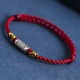 Handmade 925 Sterling Silver Everything Goes Well Protection Bracelet Anklet