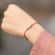 925 Sterling Silver Three Beads Protection String Anklet 925 Sterling Silver Three Beads Protection String Anklet