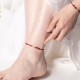 Cinnabar Blessing Red String 14K Gold Infinity Symbol Anklet Cinnabar Blessing Red String 14K Gold Infinity Symbol Anklet