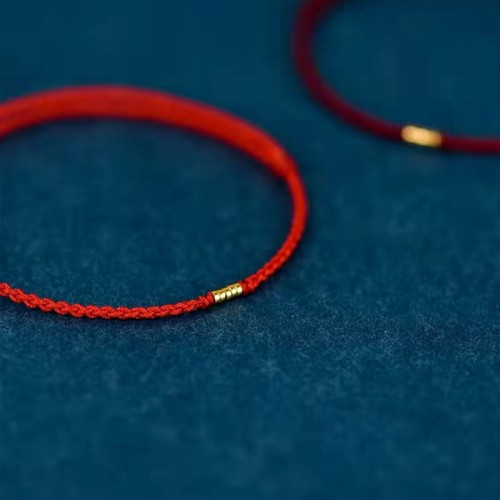 925 Sterling Silver Golden Bead Braided Bracelet Anklet 925 Sterling Silver Golden Bead Braided Bracelet Anklet