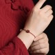 Natural Cinnabar Four Leaf Clover Blessing Bracelet Anklet Natural Cinnabar Four Leaf Clover Blessing Bracelet Anklet