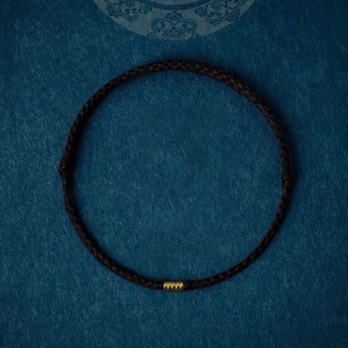 925 Sterling Silver Golden Bead Braided Bracelet Anklet 925 Sterling Silver Golden Bead Braided Bracelet Anklet