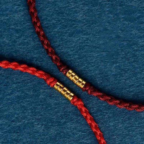 925 Sterling Silver Golden Bead Braided Bracelet Anklet 925 Sterling Silver Golden Bead Braided Bracelet Anklet