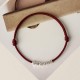 925 Sterling Silver Red String Braid Anklet 925 Sterling Silver Red String Braid Anklet
