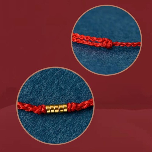925 Sterling Silver Golden Bead Braided Bracelet Anklet 925 Sterling Silver Golden Bead Braided Bracelet Anklet