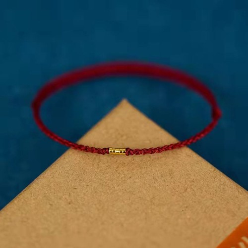925 Sterling Silver Golden Bead Braided Bracelet Anklet 925 Sterling Silver Golden Bead Braided Bracelet Anklet